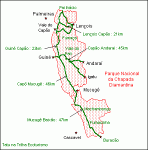 Map/ Mapa Chapada Diamantina